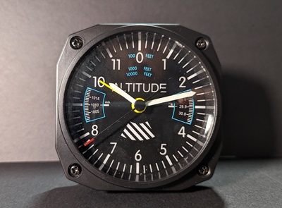 Aviation Theme Alarm Desk Clock Silence No Tick Sound