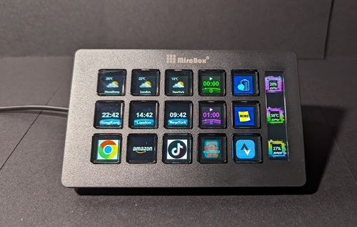 MiraBox 293S StreamDock Visual Keyboard 3x5 LCD Button